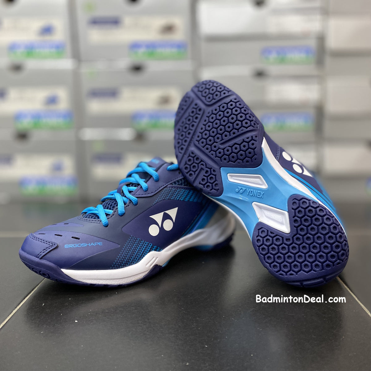 Yonex Power Cushion 65 X 3 Unisex Badminton Shoes (Navy Blue) –  BadmintonDeal.com