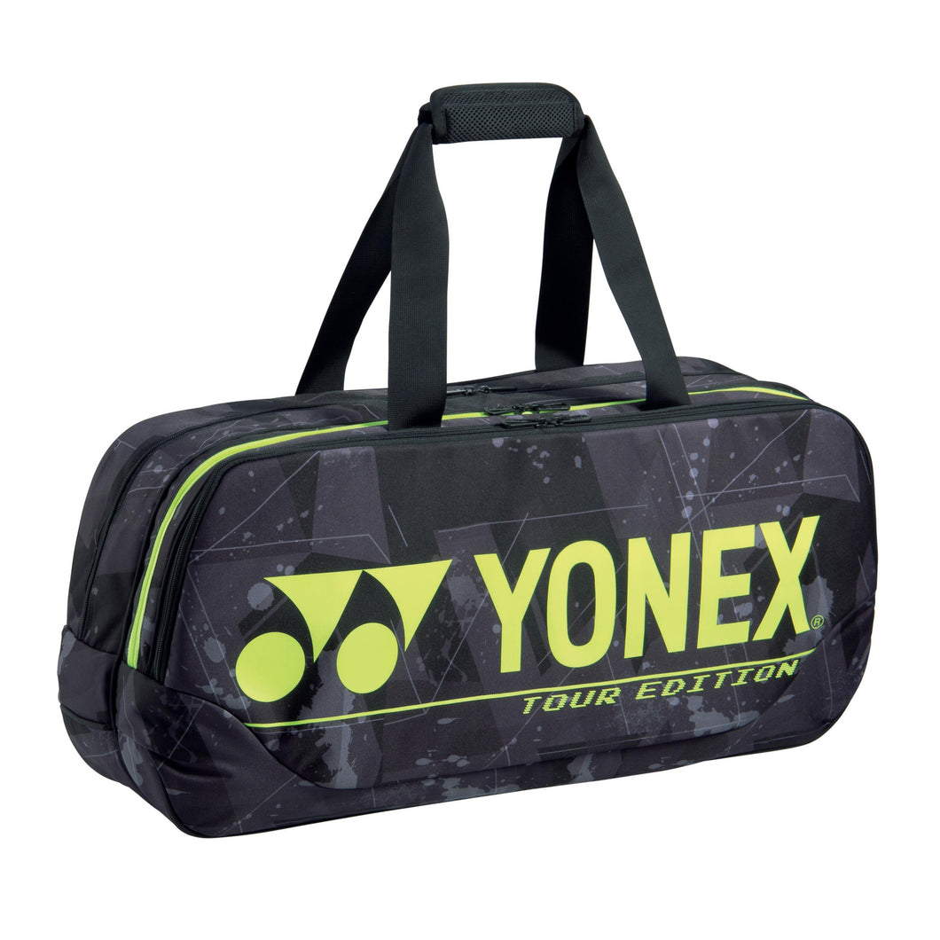 YONEX BA92031WEX Badminton Pro Tournament Racquet Bag (Black / Yellow)