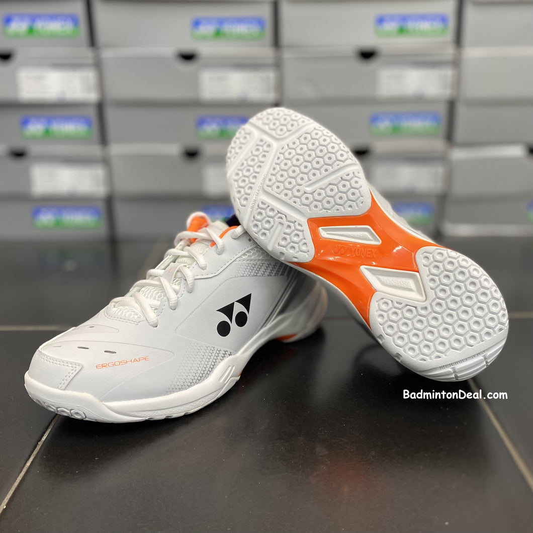 YONEX Power Cushion 65X3 Unisex Badminton Shoes (White / Orange ...