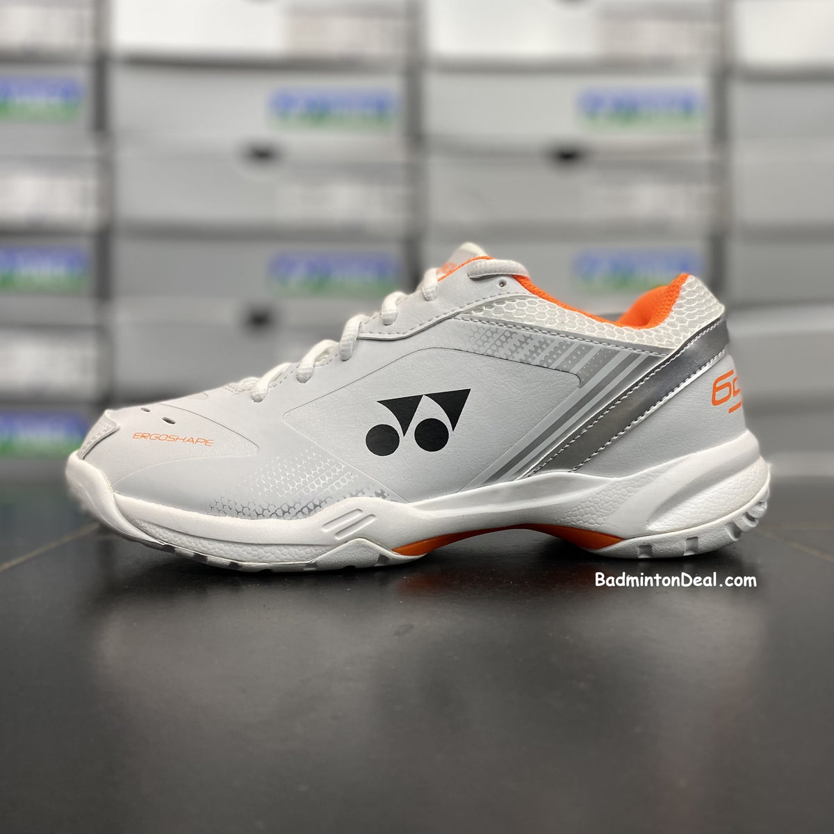 YONEX Power Cushion 65X3 Unisex Badminton Shoes (White / Orange ...