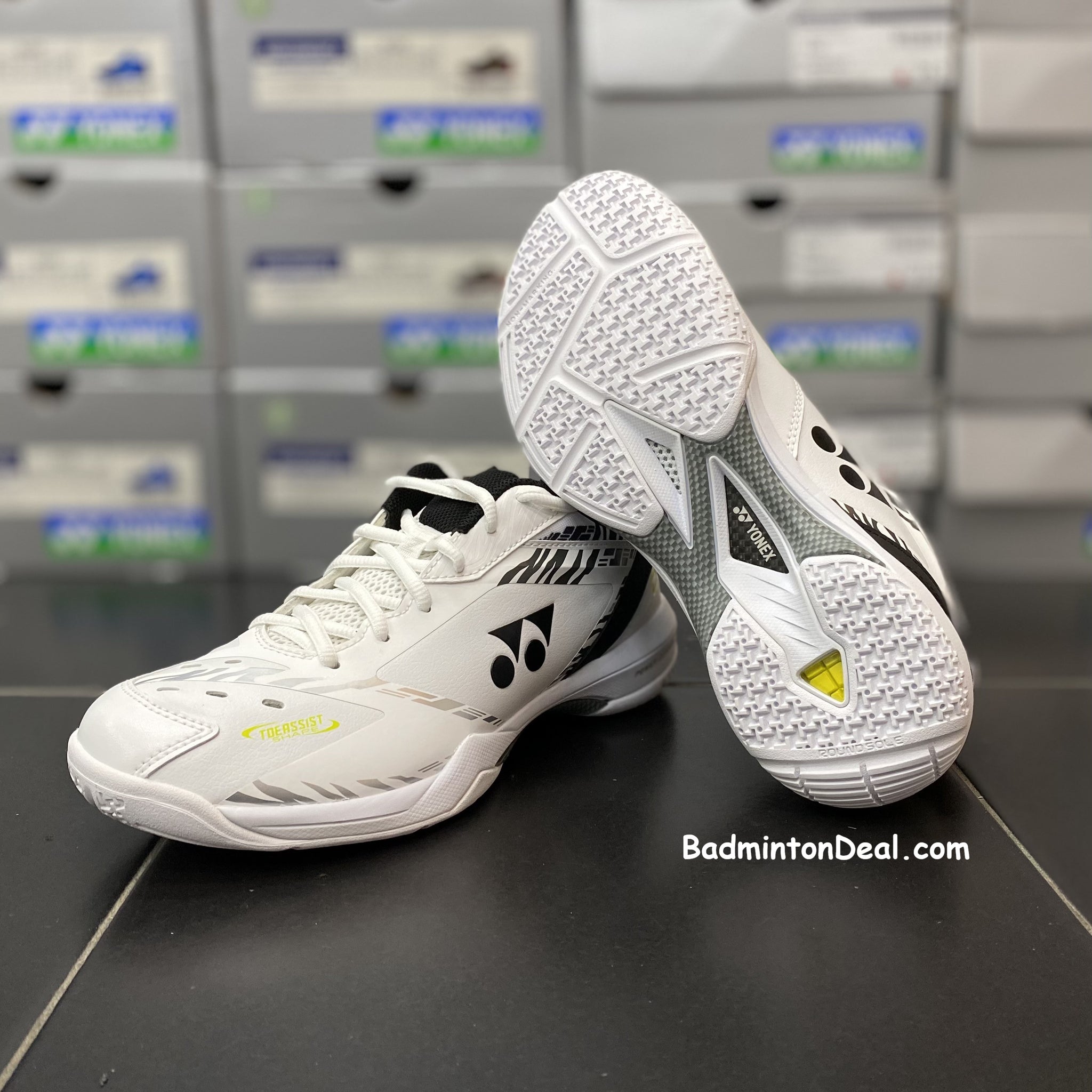 YONEX Power Cushion 65Z3KM 65Z Unisex Badminton Shoes (White Tiger) *J –