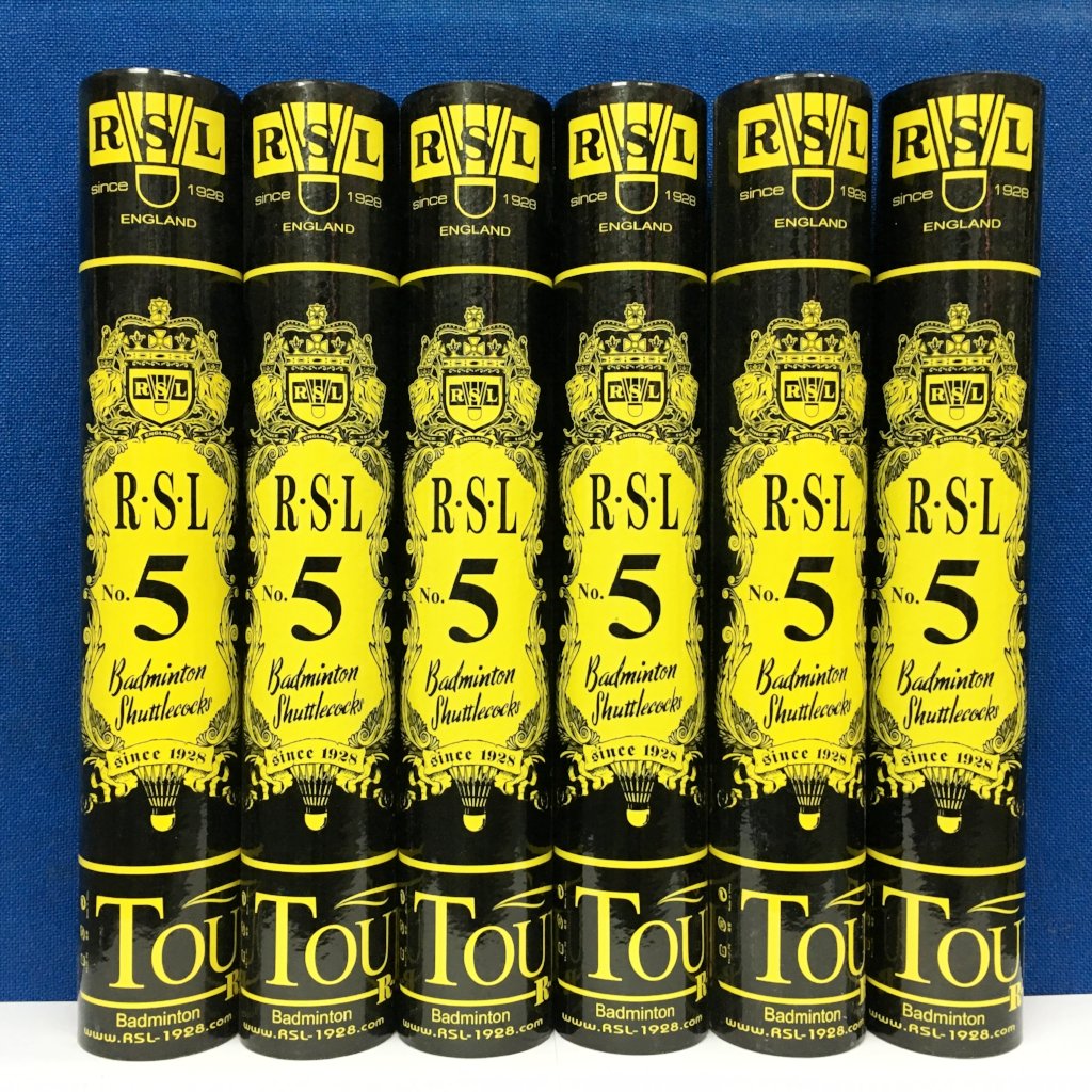 RSLシャトルコック クラッシックターニー Classic 5ダース 1チューブオリジナルrslトーニーバドミントンシャトルコックno.5
